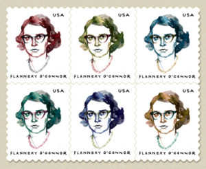 Flannery O'Connor Profile Stamps