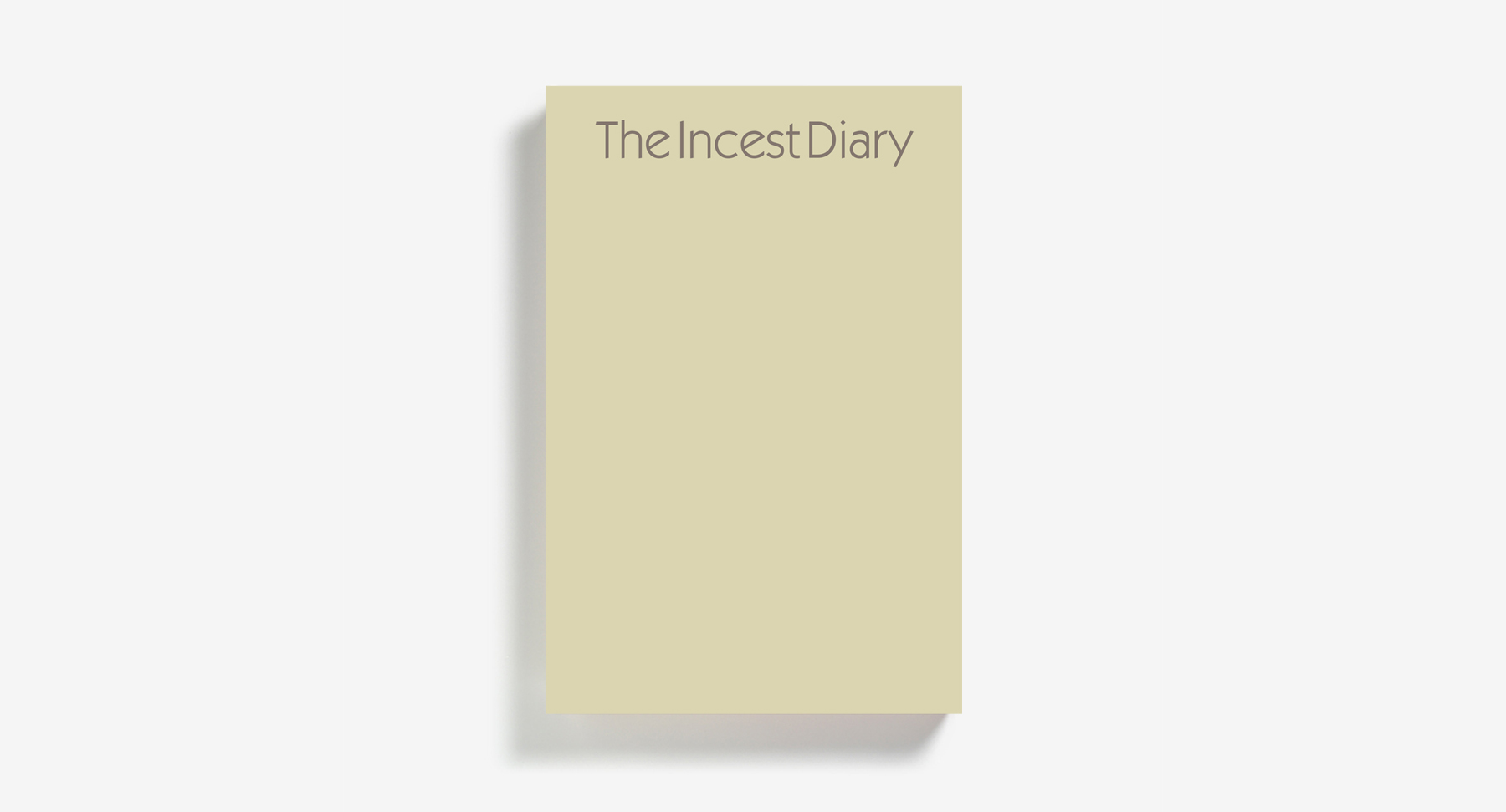 The Incest Diary by Anonymous