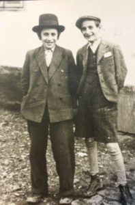 Elie Wiesel (right) with his boyhood friend, Moshe Chaim Berkowitz